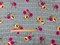 Black-Multi Rayon Floral Plaid Printed Challis Woven Fabric By the Yard